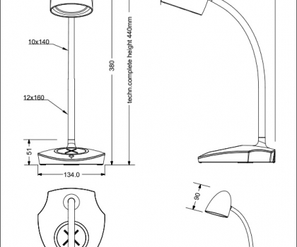 Купить Офисная настольная лампа Trio R59029901