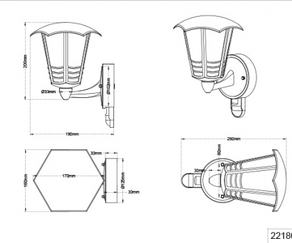 Купить Уличный светильник Trio 221869142