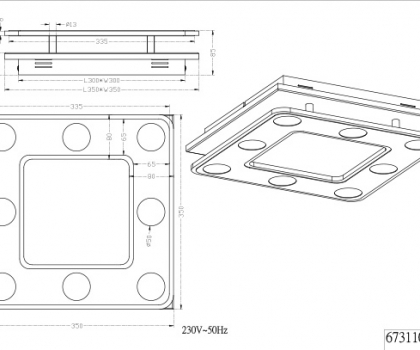 Купити Світильник стельовий Trio 673110806