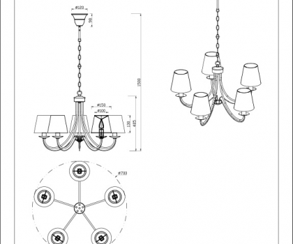Купить Люстра Trio 110600531