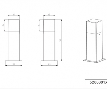 Купить Фонарь уличный Trio 520060142
