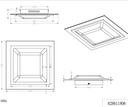 Купити Світильник стельовий Trio 628611806