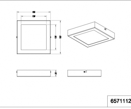 Купить Светильник потолочный Trio 657111201