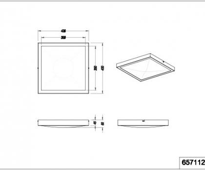 Купити Світильник стельовий Trio 657112401