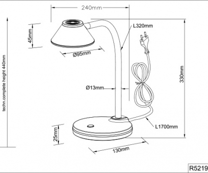 Купить Офисная настольная лампа Trio R52191101