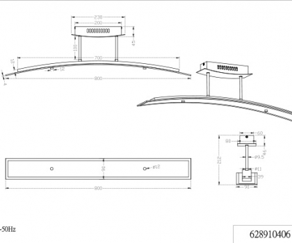 Купить Светильник потолочный Trio 628910406
