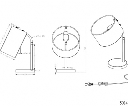 Купить Офисная настольная лампа Trio 501400101