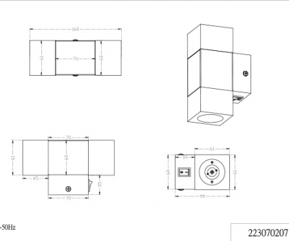 Купить Настенный светильник Trio 223070207