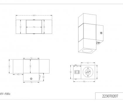 Купить Настенный светильник Trio 223070207