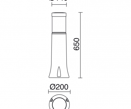 Купить Фонарь уличный Cristher 669B-L0113B-02