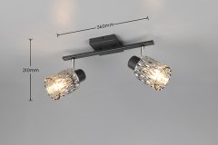 Купить Черный точечный светильник Trio R86422032